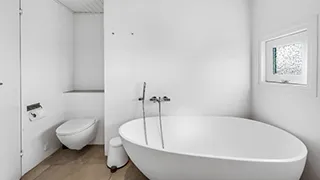 Badezimmer in Houvig Spahus