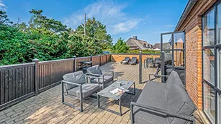 Terrasse von Den sorte diamant