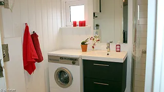 Badezimmer in Hus Baunebjerg