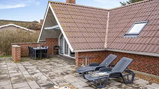 Terrasse von Sommerferiehus Søndervig
