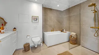Badezimmer in Galaxy Søndervig