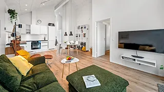 Wohnzimmer von Lejlighed Klitudsigt