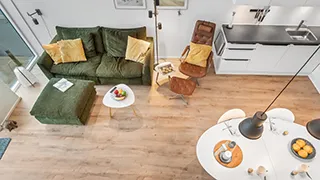 Wohnzimmer von Lejlighed Klitudsigt
