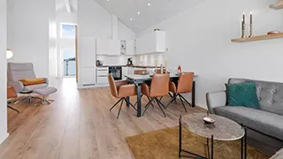 Wohnzimmer von Klitlejlighed