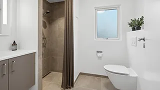 Badezimmer in Houstrup Gruppehus