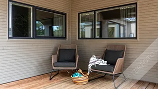 Terrasse von Tytte Poolhus