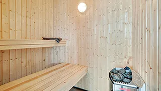 Sauna in Kirkeflod Poolhus