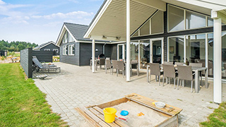 Terrasse von Landsø Poolhus