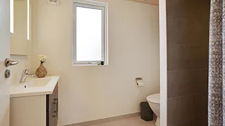 Badezimmer in Filsø Poolhus