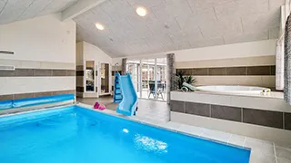 Poolbereich von Ferienhaus in Dänemark
