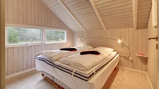 Schlafzimmer in Hygge i grøn hus
