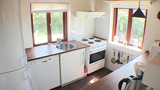 Küche in Porse Sommerhus