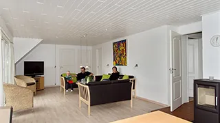 Wohnzimmer von Fanø Poolhus