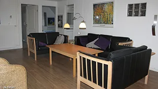Wohnzimmer von Sønderho Poolhus