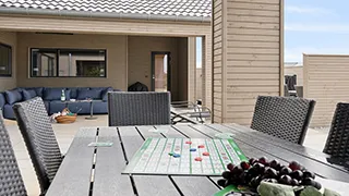 Terrasse von Toftum Aktivitätshus