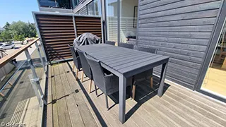 Terrasse von Hus Havnepanorama