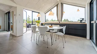 Küche in Aalbæk Klithus