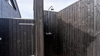 Außendusche von Aalbæk Klithus