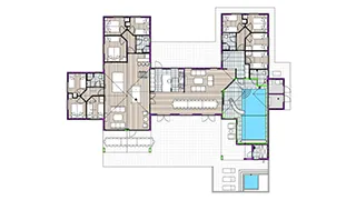 Grundriss von Folden Poolhus