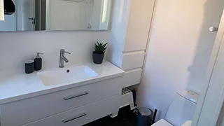Badezimmer in Dråbyhøj Hus