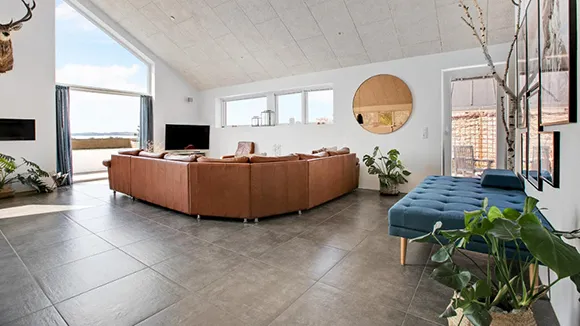 Wohnzimmer von Strandlyng Hus