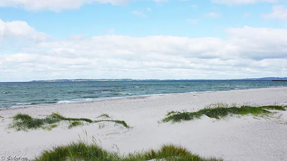 Strand in der Nähe von Strandlyng Hus