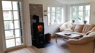 Wohnzimmer von Bøge Hyggehytte