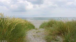 Strand in der Nähe von Bøge Hyggehytte