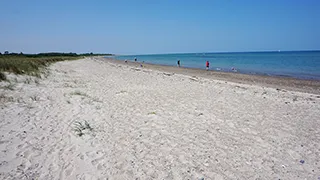 Strand in der Nähe von Gjerrild Hyggehus