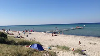 Strand in der Nähe von Birke Familiehus