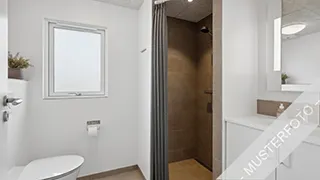 Badezimmer in Birke Afslaphus