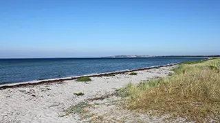Strand in der Nähe von Samsø Poolhus