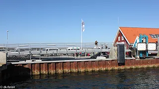 Hafen in der Nähe von Samsø Poolhus