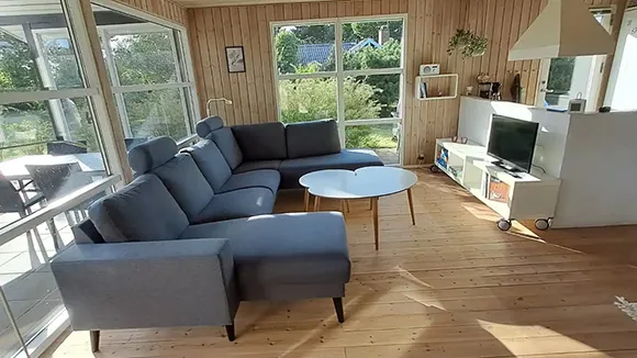 Wohnbereich von Ferienhaus an der mittleren Ostseeküste