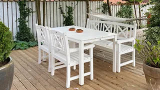 Terrasse von Wellness-Oase
