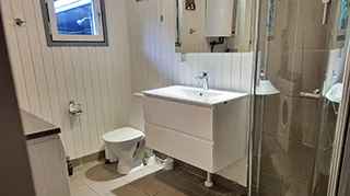 Badezimmer in Skovmose Haus