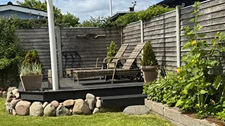 Terrasse von Hus Lærkebo