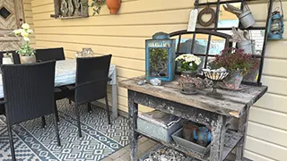 Terrasse von Hus Lærkebo