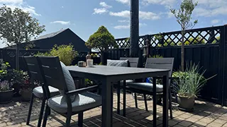 Terrasse von Hus Lærkebo