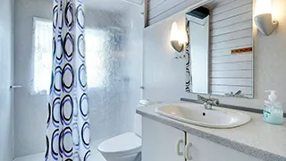 Badezimmer in Sommerhus Egernsund
