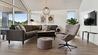 Wohnzimmer von Dalmose Poolhus