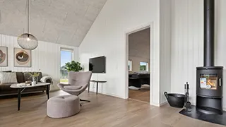 Wohnzimmer von Dalmose Poolhus