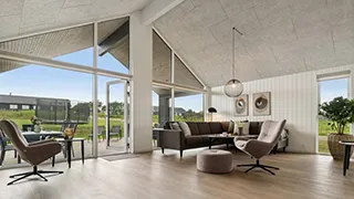 Wohnzimmer von Dalmose Poolhus