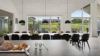 Essbereich in Dalmose Poolhus