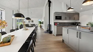 Küche in Dalmose Poolhus