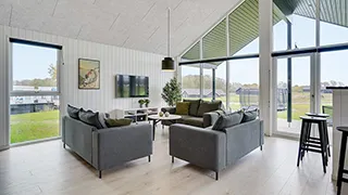 Wohnzimmer von Tandsryd Poolhus