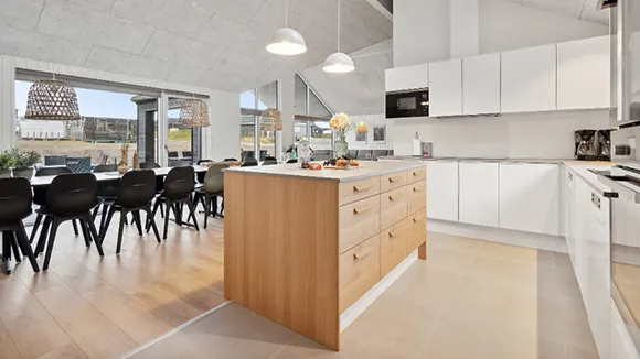 Küche in Nordborg Poolhus