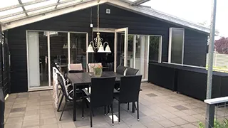 Terrasse von Skrænten Hyggehus