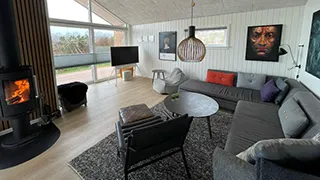 Wohnbereich von Ferienhaus in Dänemark