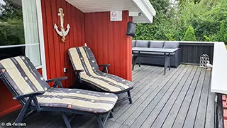 Terrasse von Red Retreat